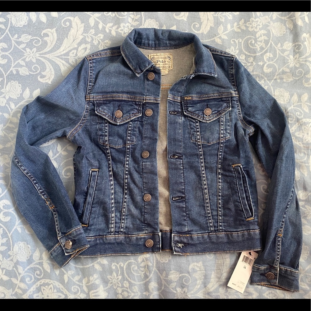 Polo Ralph Lauren Girls 14 Classic jean jacket NWT